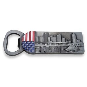 Miami Florida Fridge Magnet Bottle Beer‎ Opener Magnetic Souvenir Tourist Travel